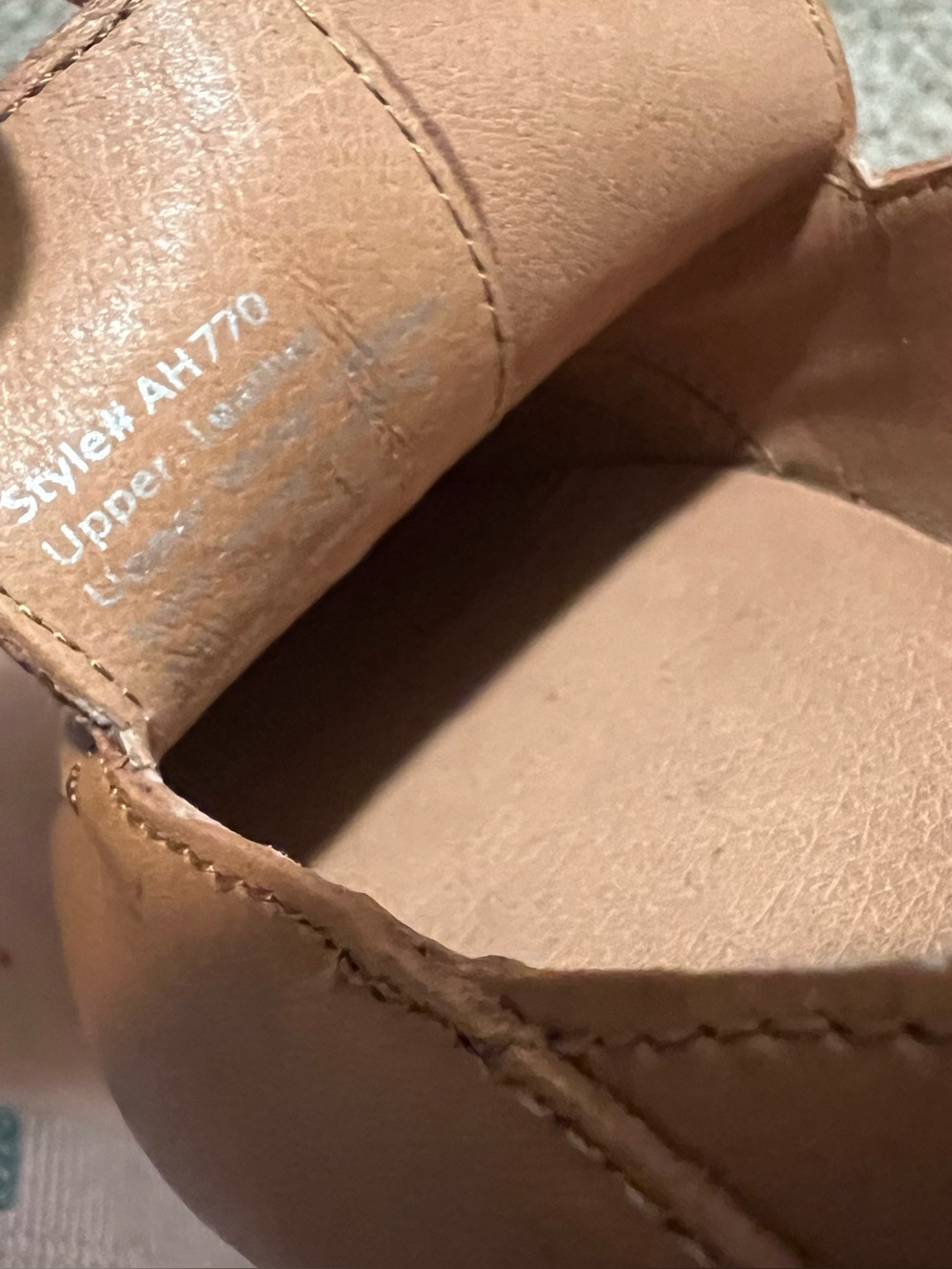 Madewell Cognac Brown Leather Pointed Slip-On Loafers Size 7 - Picture 5 of 11
